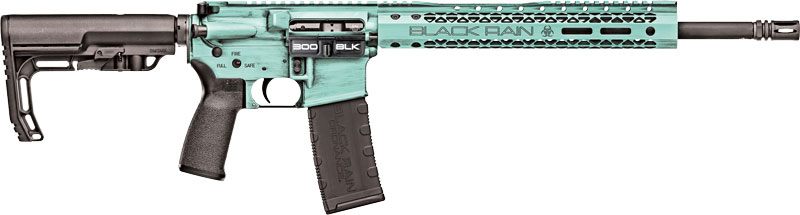 Black Rain Ordnance Spec+ FUSION Rifle 300BLK 16in Tiffany Blue 30RD view 2