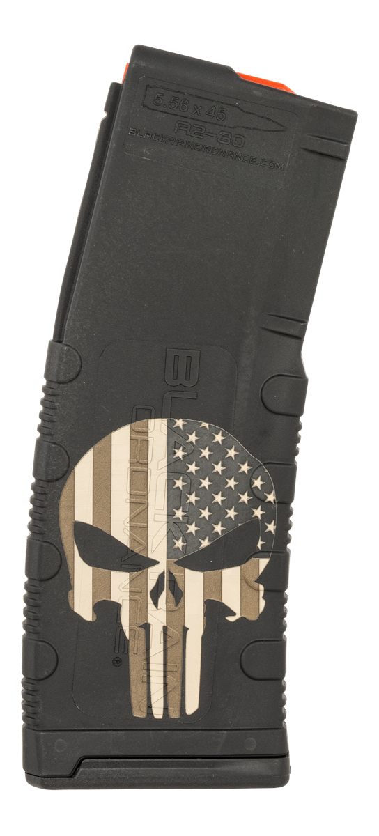 Black Rain Ordnance MAG30PUNISHW/FLAG Magazine 30rd 223 Rem/5.56 Nato Punis