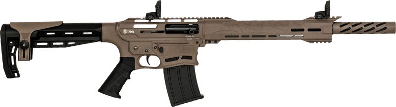 Citadel CBOSS2512FDE Boss25 12 Gauge Semi-Auto 3in 5+1 18.75in Black Steel view 2