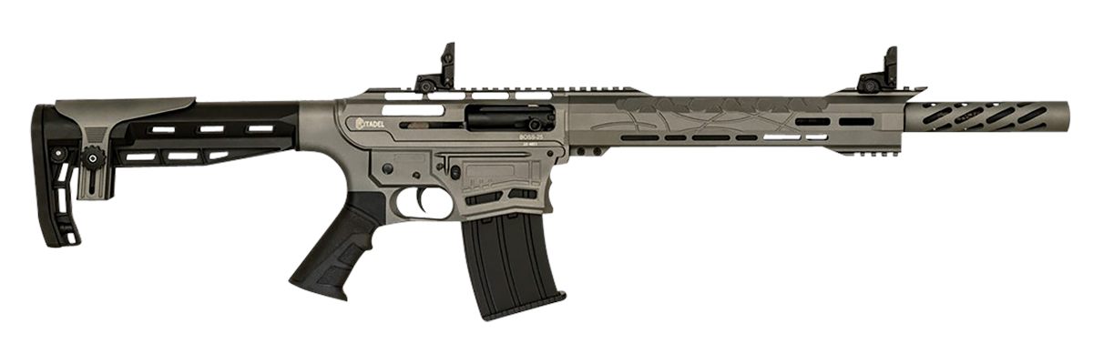Citadel CBOSS2512TG Boss-25 12 Gauge Semi-Auto 3in 5+1 18.75in Black Steel