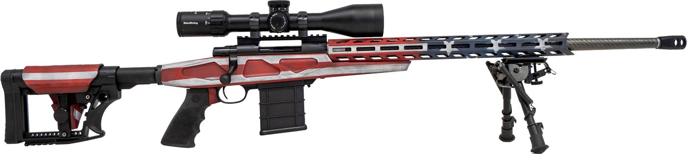 Howa M1500 Flag APC Chassis Rifle 6.5 Creedmoor 10rd Magazines(3) 24in Thre