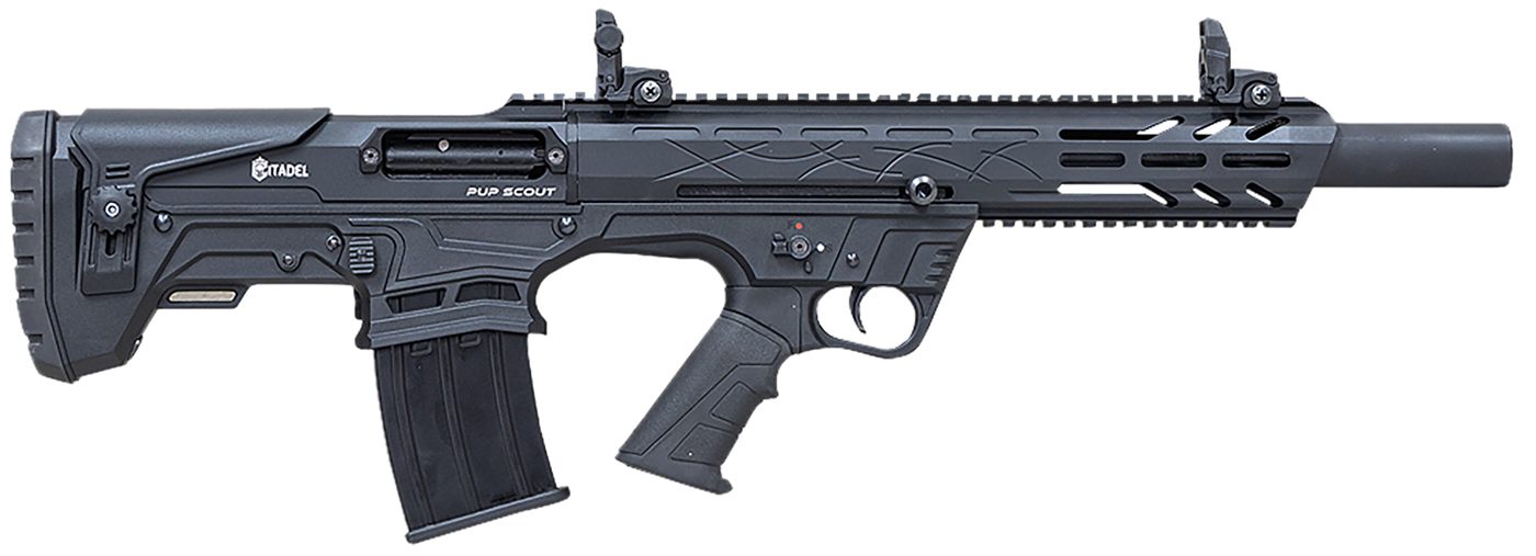 Citadel FRPS1218 Pup Scout 12 Gauge Semi-Auto 3in 5+1 18.50in Black Steel B