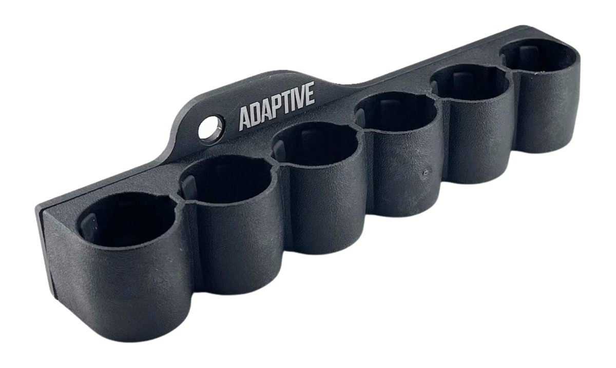 Adaptive Tactical Shotgun Receiver Mounted Shell Carrier Holds 6 Rounds of