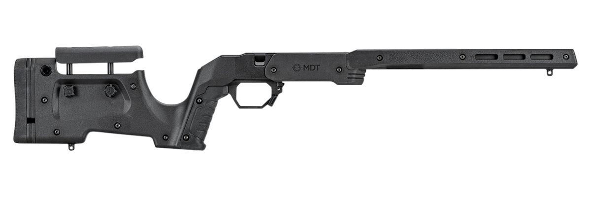 MDT 105524BLK XRS Chassis Black Aluminum Core with Polymer Panels, Adj. Che