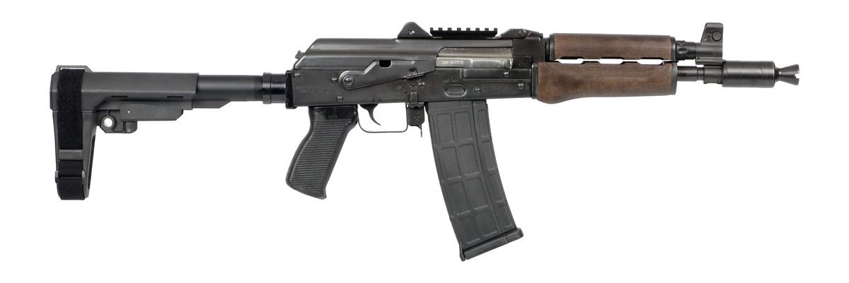 Zastava Arms USA ZPAP85 AK Pistol 5.56 Dark Wood, TOP Rail, SBA3 1-30RD Mag