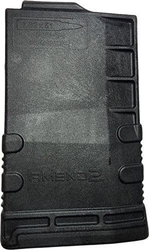 Amend2 SAAICSBLK12 AICS Magazine Mod3 12rd 308 Win/7.62x51mm Black Polymer view 2