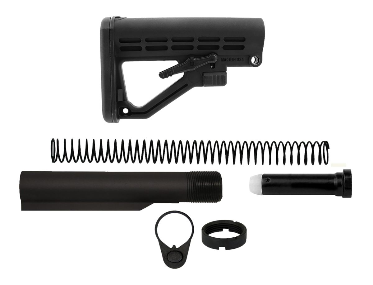 Tacfire MAR050B Mil-Spec Buffer Tube Black Matte AR-15