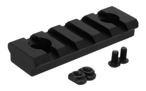 Tacfire Picatinny MLOK Rail Section 5 Slot Black
