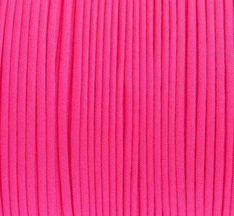 E.L. Wood Braiding Mero 550 Paracord - 100' lb Pink Neon