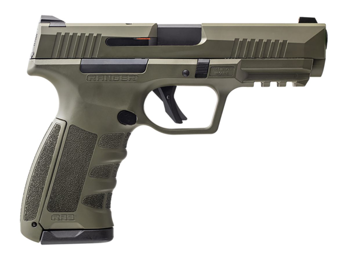 Dickinson RA9G 9mm Luger 17+1 4.25in Black Steel Barrel, OD Green Cerakote