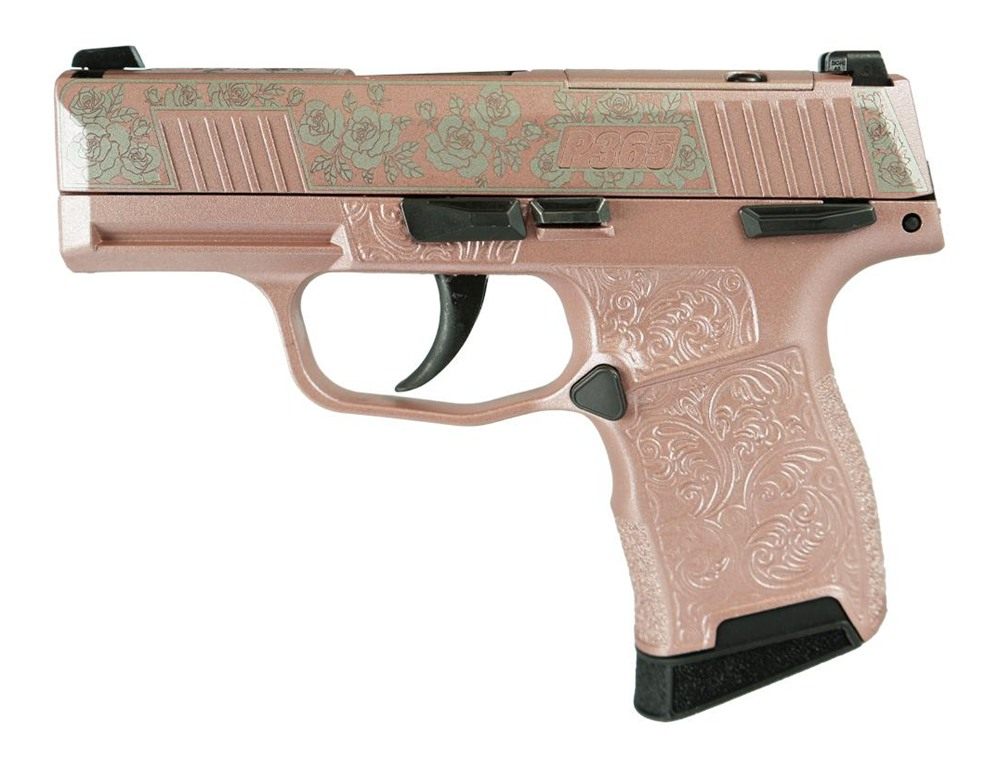 Sig Sauer Exclusive Rose Gold N P365-380 Handgun Auto 10rd Magazine 3.1in B view 2