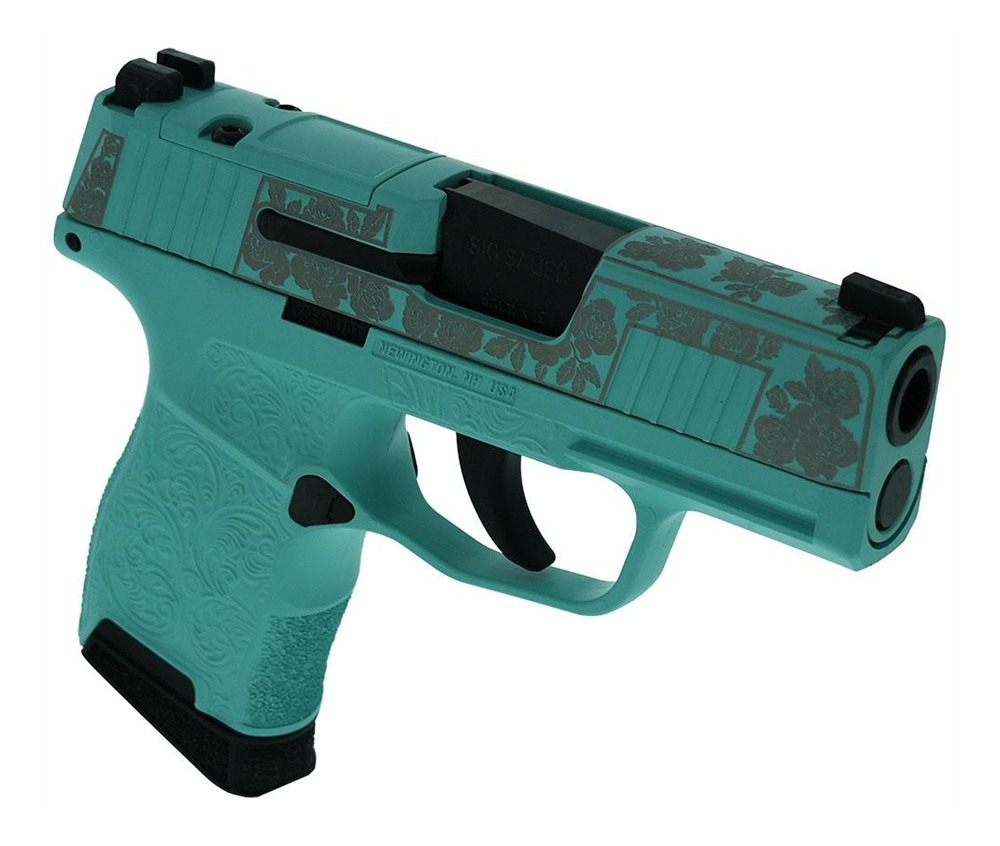 Sig Sauer Gun Roses-Robin's Egg Blue P365 Optic Ready Handgun 9mm Luger 10r