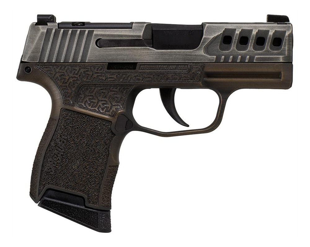 Sig Sauer P365 Gold Bug Handgun 9mm luger 10rd Magazines(2) 3.1in Black Bar