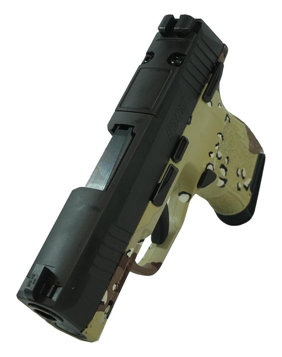 Sig Sauer P365 Custom Chocolate Chip Hydro Dip Handgun 9mm Luger 10rd Magaz view 3
