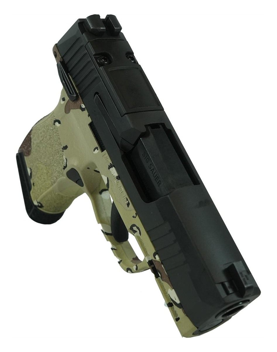 Sig Sauer P365 Custom Chocolate Chip Hydro Dip Handgun 9mm Luger 10rd Magaz view 4