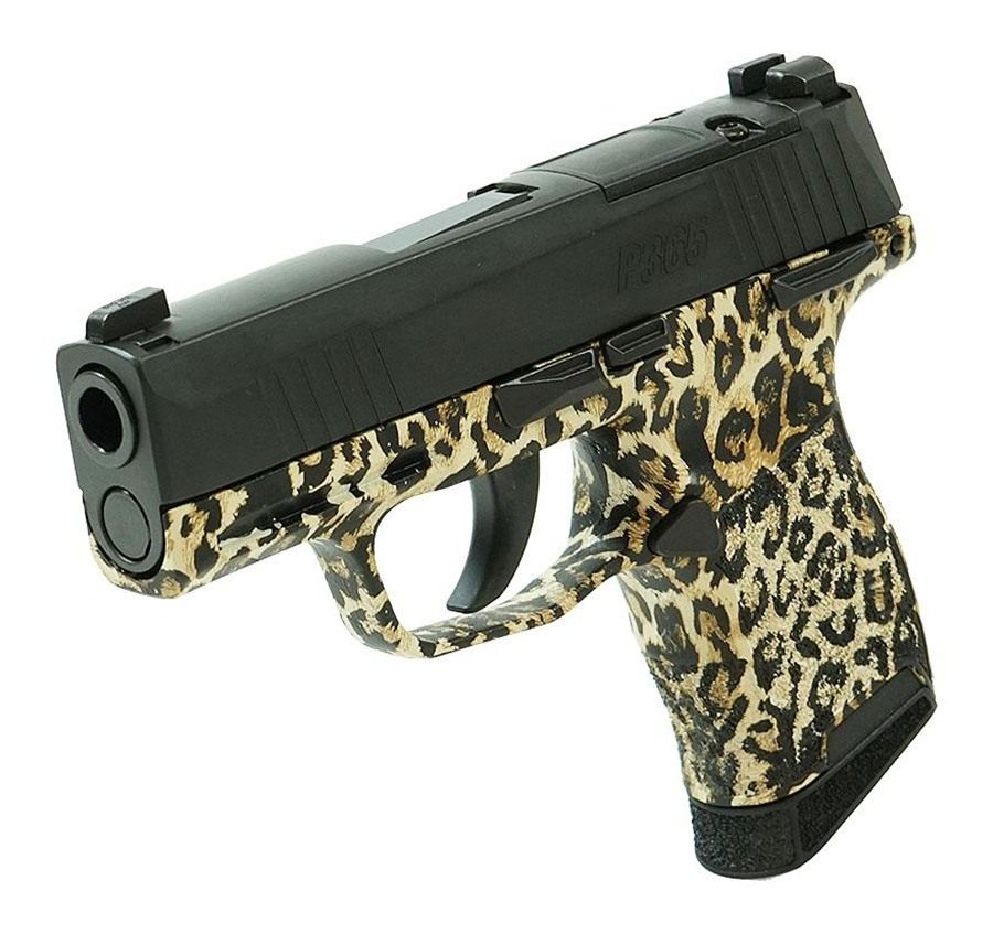Sig Sauer Leopard Print P365 Optic Ready Handgun 9mm Luger 10rd Magazines(2 view 2