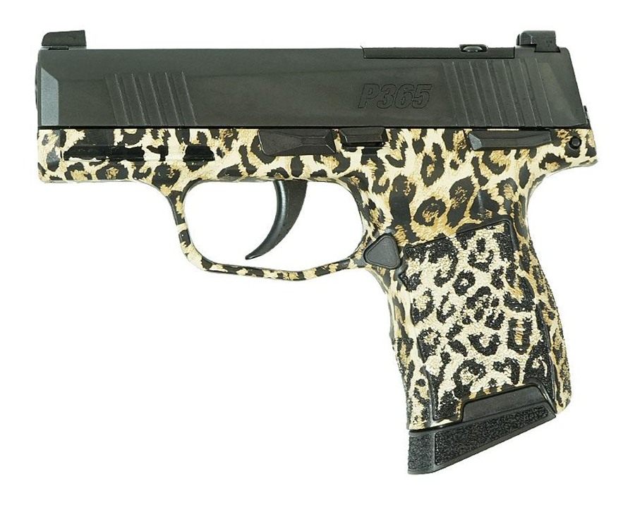 Sig Sauer Leopard Print P365 Optic Ready Handgun 9mm Luger 10rd Magazines(2 view 3