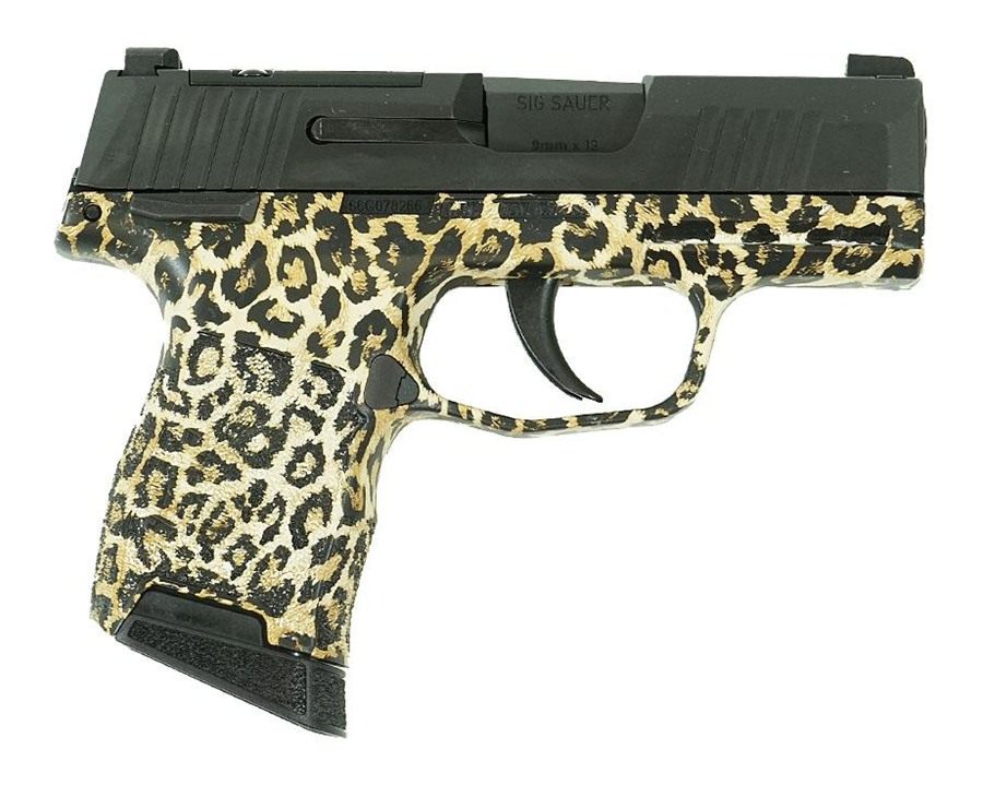 Sig Sauer Leopard Print P365 Optic Ready Handgun 9mm Luger 10rd Magazines(2 view 4