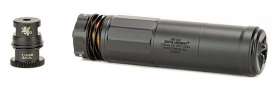 Griffin Armament Suppressor Dual-lok Hrt Blk