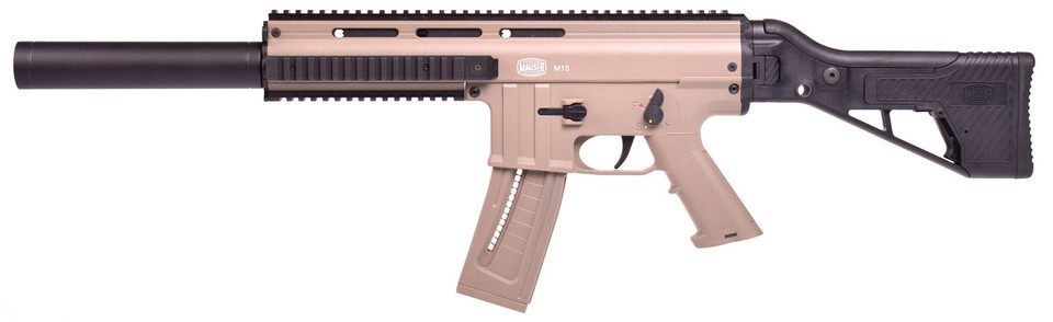 Blue Line Solutions Blg Mauser M-15 SD Tan Fake Suppressor 10rd