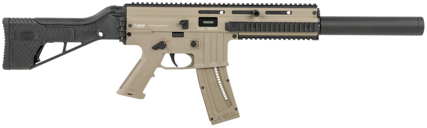 Blue Line Solutions Mauser Rimfire 4150024 M-15 SD Full Size 22 LR 22+1 16.