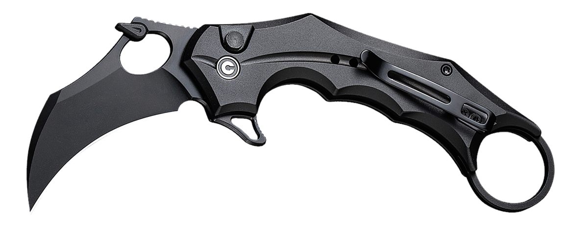 Civivi Knives C16016B-1 Incisor II 2.02in Folding Karambit Plain Black Nitr