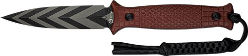 Civivi Knife Perfrico Fixed 4.49in Bugundy G10/Striped BLD