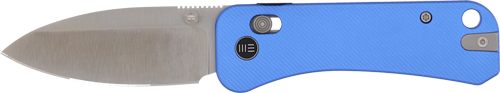 WE Knife Banter 2 2.87in Blue Aluminum/Satin Crossbar Lock