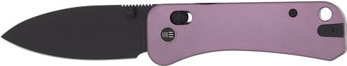 WE Knife Banter 2 2.87in Purple Aluminum/BLK Stnwash Crossbar