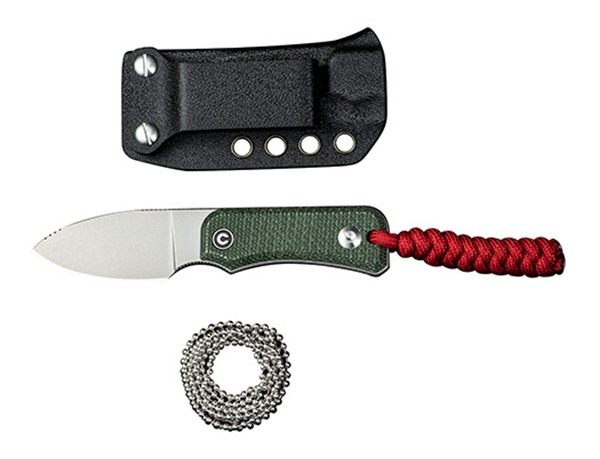 Civivi Knife Baby Banter 2.39in Green Canvas Micarta/Stonewsh