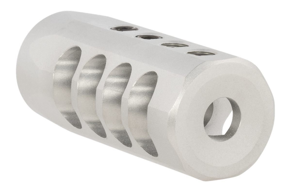 Christensen Arms 8100001701 Side-Baffle Natural Titanium, 5/8in-24 tpi Thre