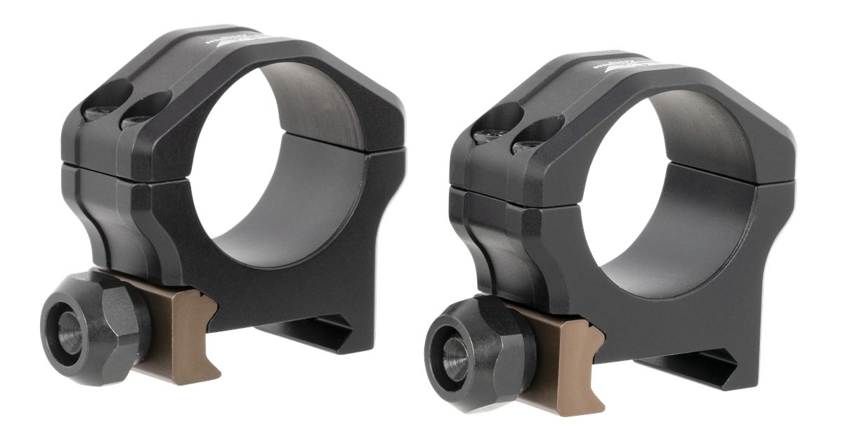 Christensen Arms Ultralight Scope Rings, Black/Burnt Bronze, Low, 1in, 810