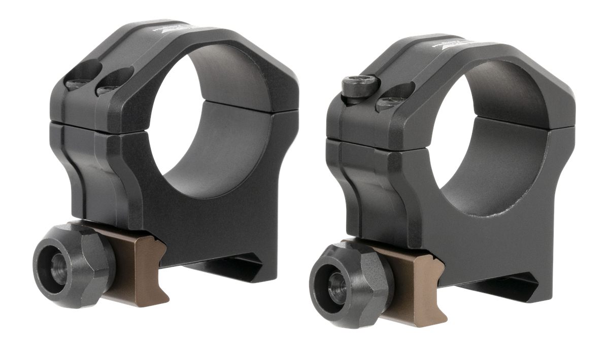 Christensen Arms Ultralight Scope Rings, Black/Burnt Bronze, Medium, 1 in