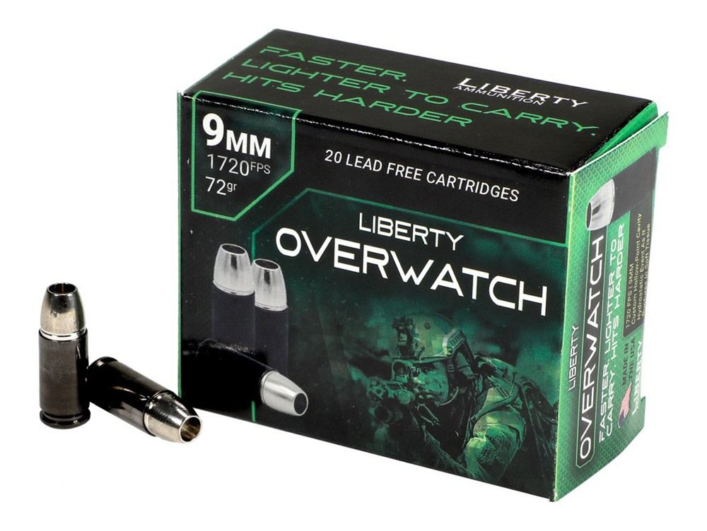 Liberty Ammunition LAOW9MM721700 OverWatch 9mmLuger 72gr Open Cavity Design view 2