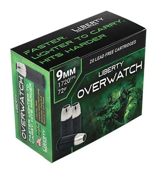Liberty Ammunition LAOW9MM721700 OverWatch 9mmLuger 72gr Open Cavity Design view 4