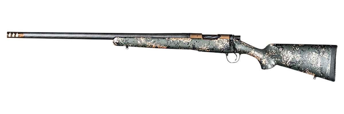 Christensen Arms 8010620800 Ridgeline FFT 6.5 PRC 3+1 20" Carbon Fiber/Threaded Barrel, Burnt Bronze Cerakote, Green with Black/Tan Accents Stock, Left Hand