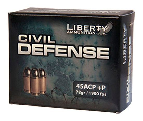Liberty Ammunition LACD45013 Civil Defense 45ACP+P 78gr Lead Free Fragmenti view 3