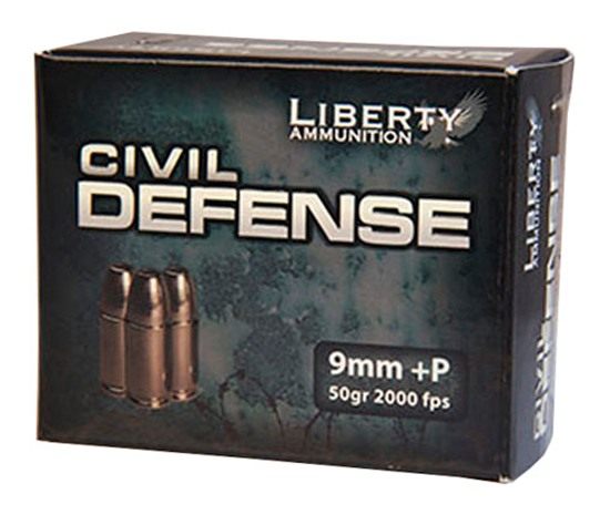Liberty Ammunition LACD9014 Civil Defense 9mmLuger+P 50gr Lead Free Fragmen view 2