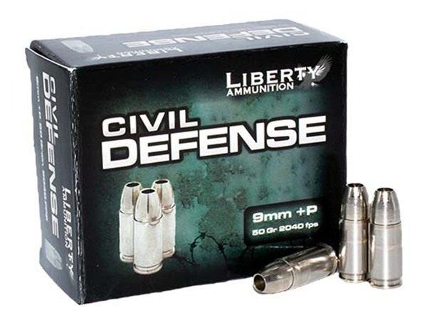 Liberty Ammunition LACD9014 Civil Defense 9mmLuger+P 50gr Lead Free Fragmen view 3