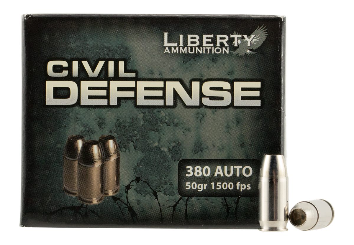 Liberty Ammunition LACD380023 Civil Defense 380ACP 50gr Lead Free Fragmenti