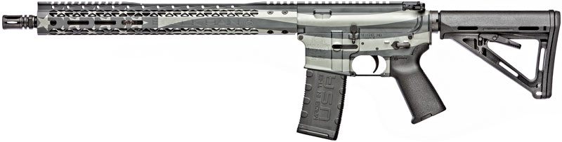Black Rain Ordnance Spec+ Patriot Rifle 300BLK 16in OBSIDIAN Flag 30RD view 2
