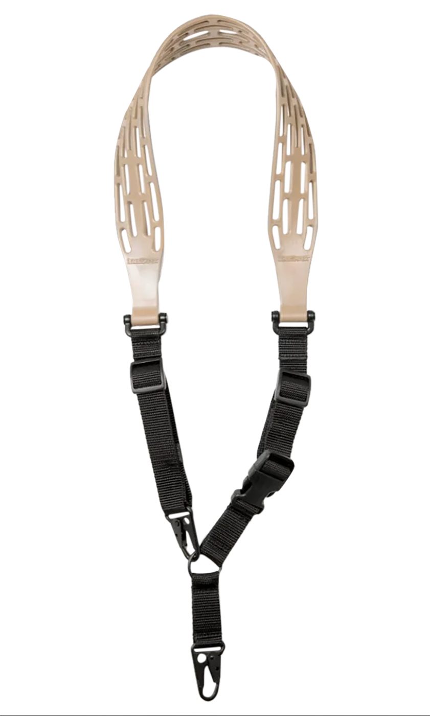 Limbsaver 12140 Tactical Sling Tan w/ Black Strap Nylon 48in OAL 1in W Adju
