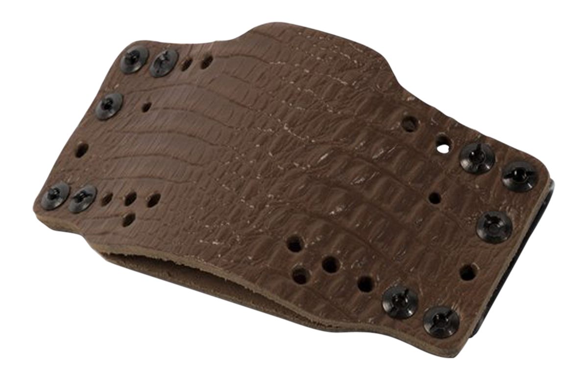 Limbsaver 12522 CrossTech Leather IWB/OWB Dark Brown Belt Clip Ambidextrous