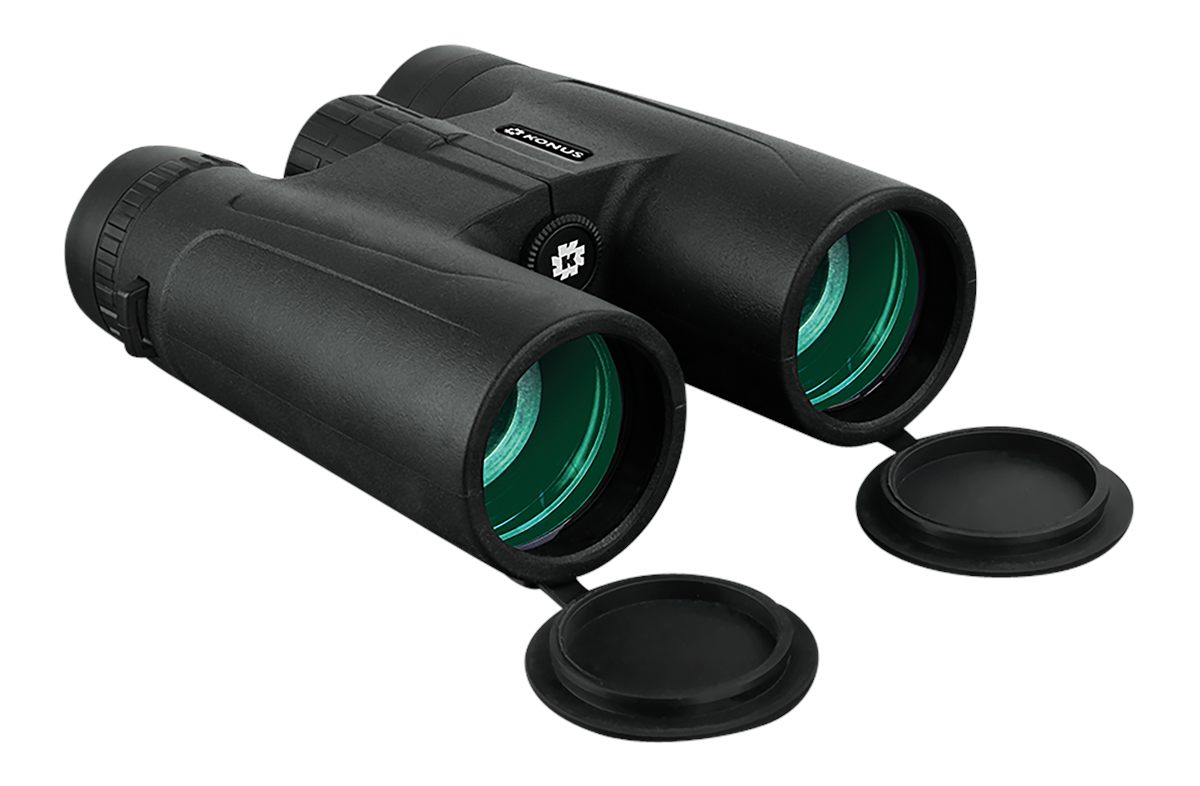 Konus Optics 2006 Basic Plus Black Rubber Armor 10x42 Roof Prism