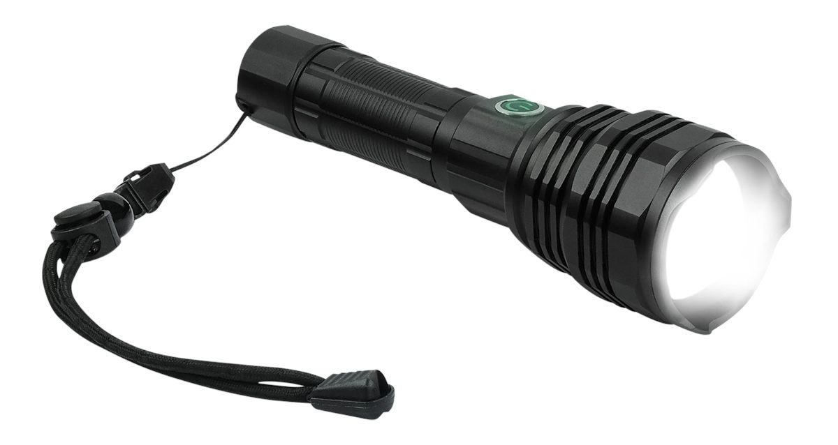 Konus USA Flashlight 2500 Lumen Rechargeable Black