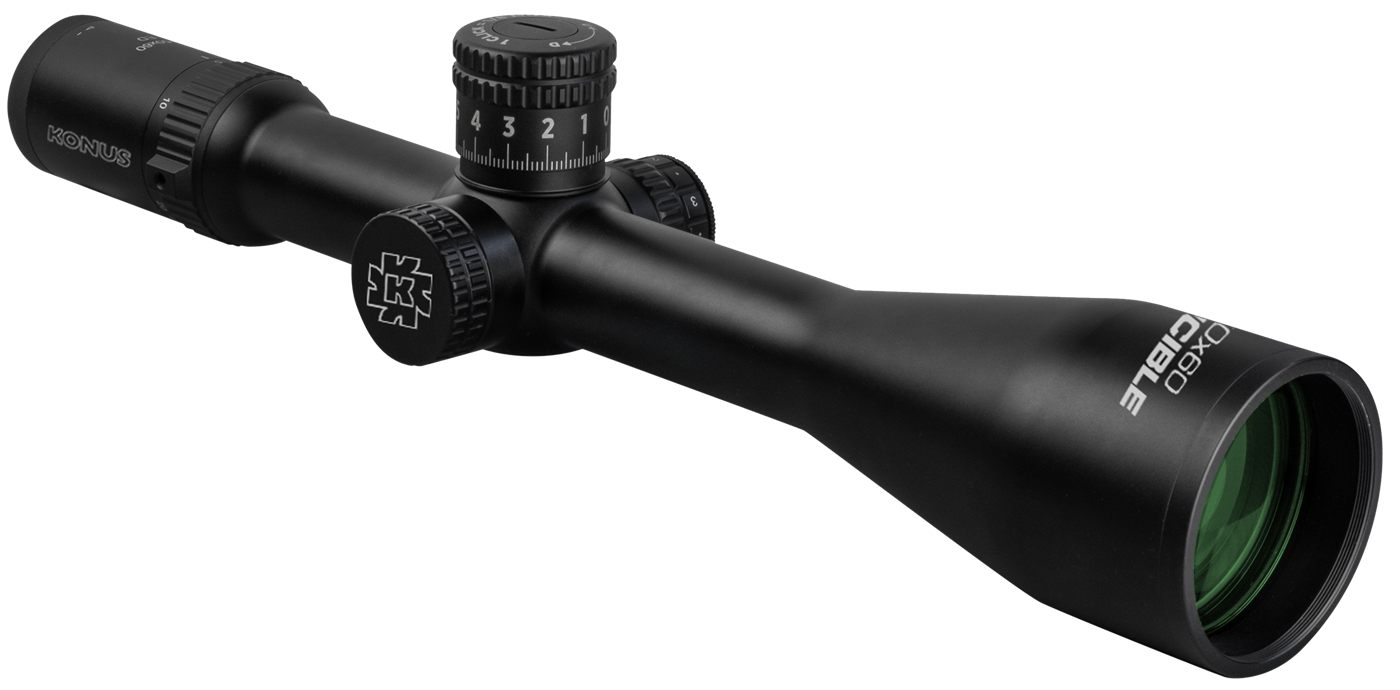 Konus Optics 7177 Invincible 5-50x60 34mm Tube Fine Crosshair w/ Illuminate