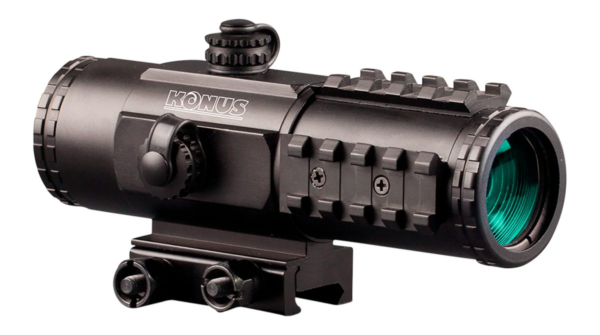 Konus USA 7203 Sight Pro PTS2 Matte Black 3 X 30 mm 2.8 MOA Red/Blue BDC Re
