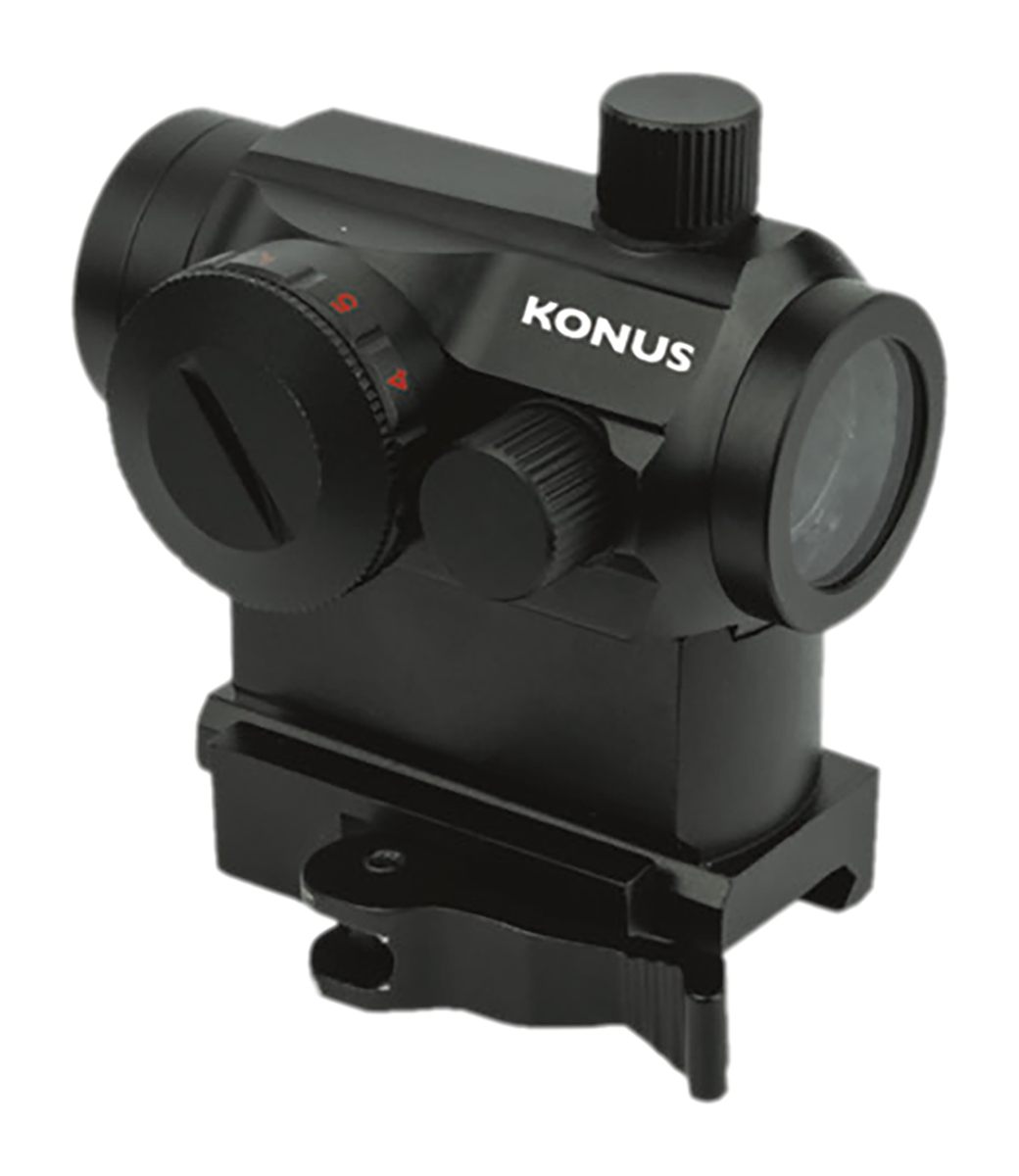 Konus USA Pro Nuclear Matte Black 1x22mm 3 MOA Red/Green Dot Reticle