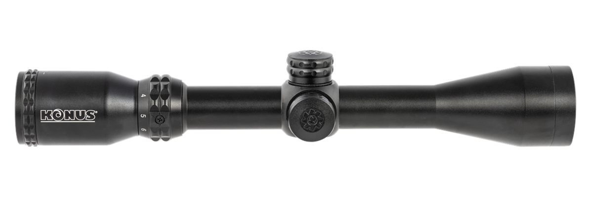 Konus Optics 7278 275 Matte Black 3-9x40mm 1in Tube Engraved Ballistic Dot