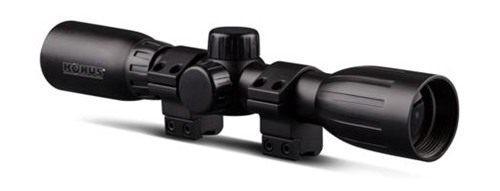 Konus 4x32mm Rifle Scope w/.22 Dovetail Mounting Rings 30/30 Reticle Black view 2